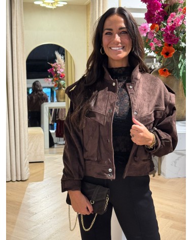 Jacket Suze Suede Bruin
