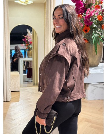 Jacket Suze Suede Bruin