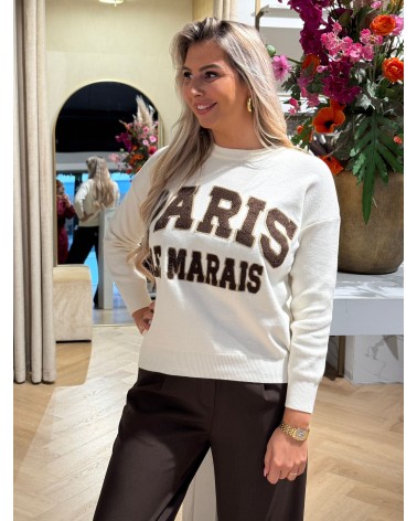 Trui Paris Creme