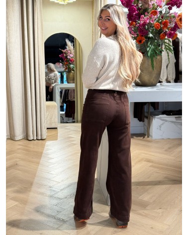Broek Hello Miss H990-19 Bruin