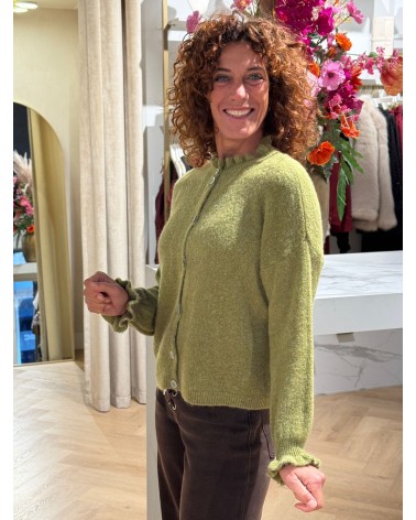Vest Alpaca Groen