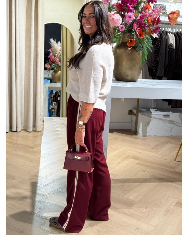 Pantalon Lana Streep Bordeaux