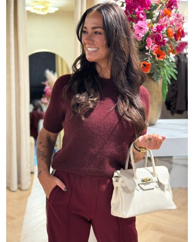 Trui Alpaca Bordeaux