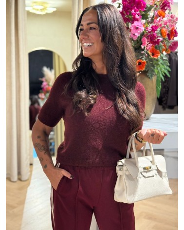 Trui Alpaca Bordeaux