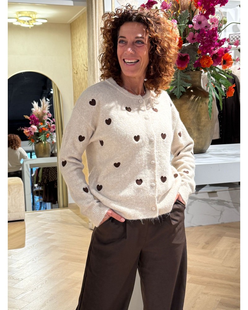 Vest Heart Creme Vest Heart Creme