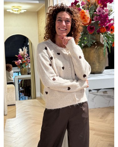 Vest Heart Creme Vest Heart Creme