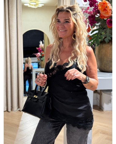 Top Laccy Zwart Top Laccy Zwart