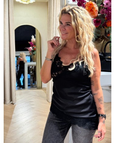 Top Laccy Zwart Top Laccy Zwart