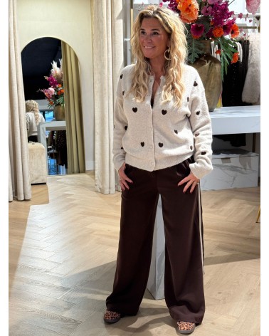 Pantalon Stripe Bruin Nieuw