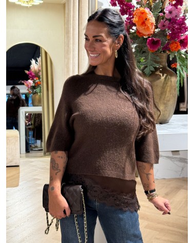 Trui Alpaca Bruin