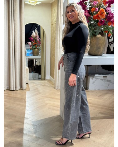 Jeans Sparkle Grijs YY070