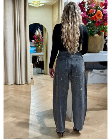 Jeans Sparkle Grijs YY070