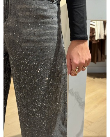 Jeans Sparkle Grijs YY070