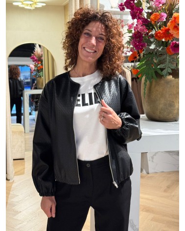 T-Shirt Atelier Wit Zwart