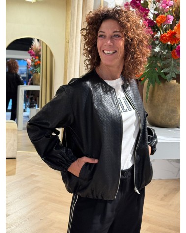 T-Shirt Atelier Wit Zwart