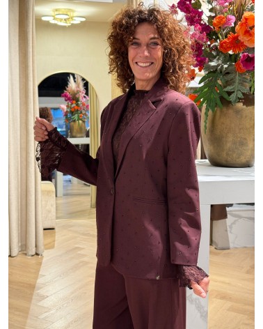 Blazer Lily Burgundy Strass