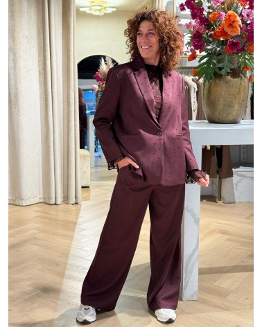 Blazer Lily Burgundy Strass