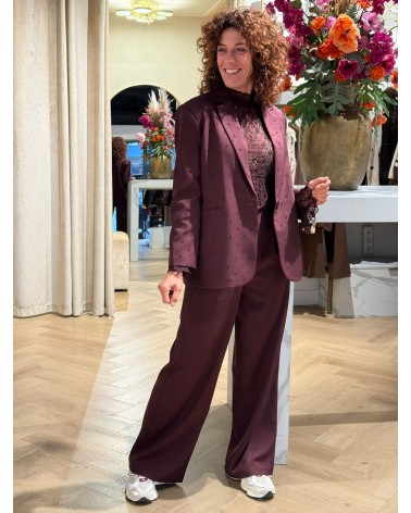 Blazer Lily Burgundy Strass