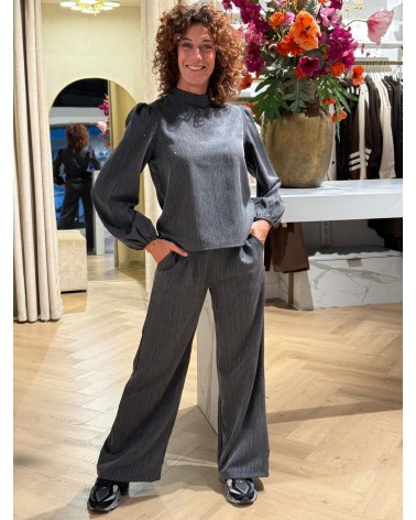 Pantalon Grijs Strass