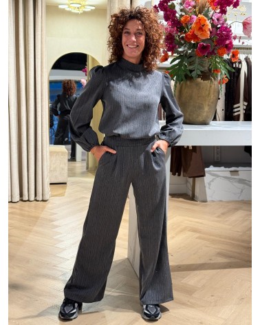 Pantalon Grijs Strass