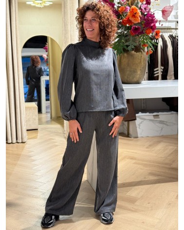 Pantalon Grijs Strass