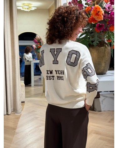 Trui New York Creme Ruit