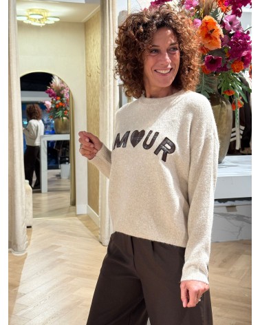 Trui Amour Beige