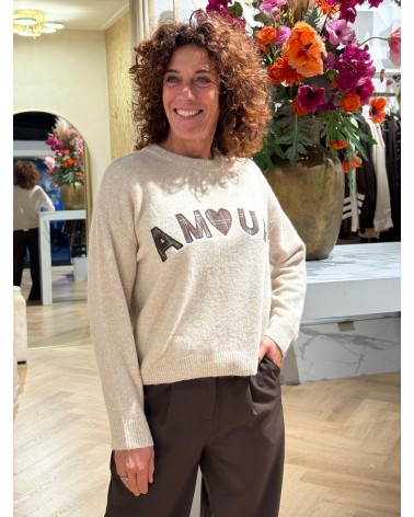 Trui Amour Beige