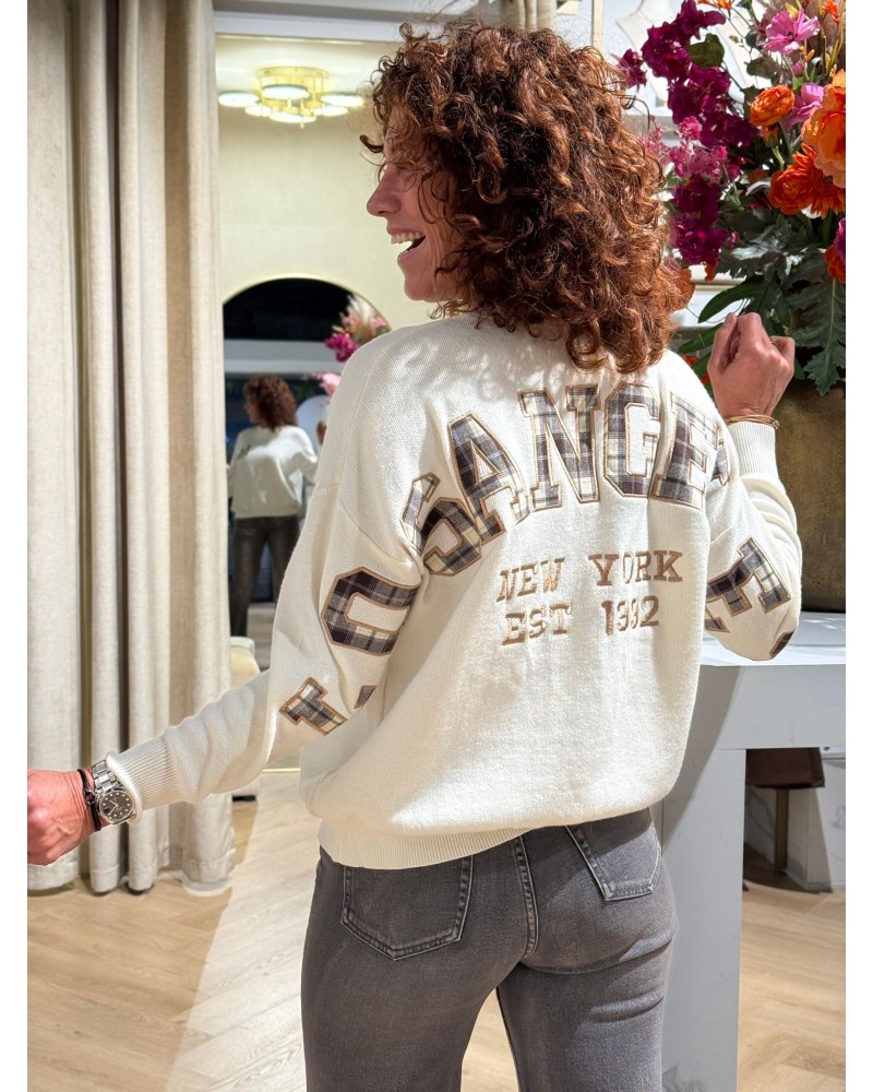 Trui Los Angeles Creme Bruin