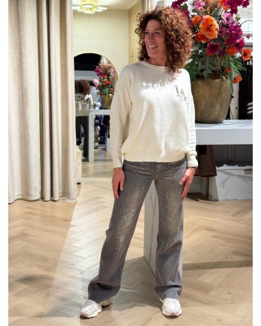 Jeans Grey 3898-1 Strass