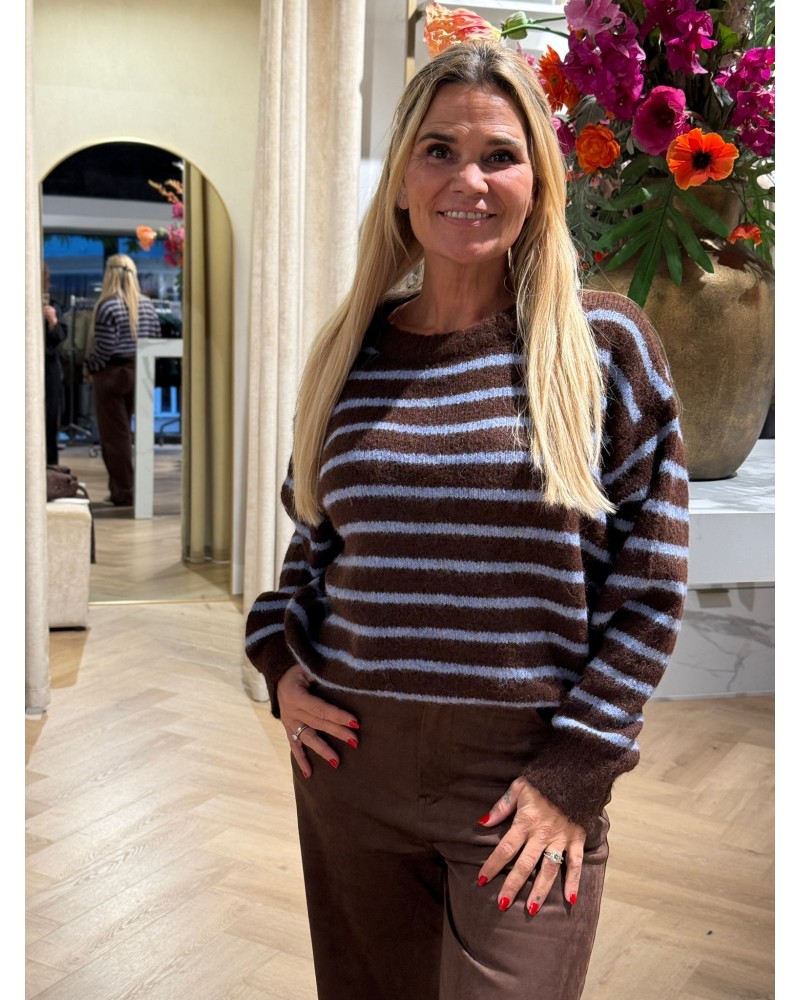 Trui Lucky Bruin Blauw