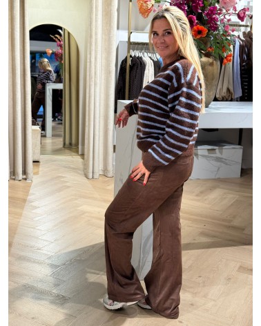 Broek Suedine Bruin RM750
