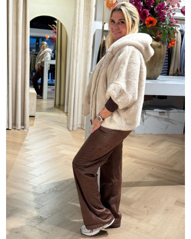 Broek Suedine Bruin RM750