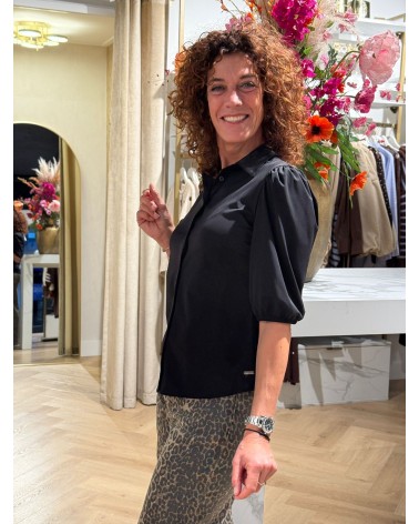 Blouse Ivory Zwart