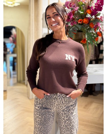 Trui New York Bruin