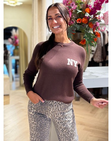 Trui New York Bruin