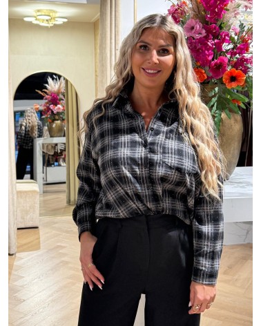 Blouse Yentl Grijs Zwart
