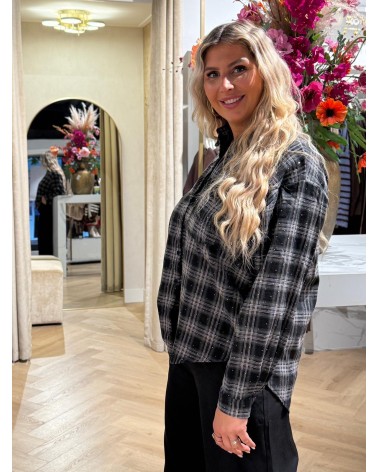 Blouse Yentl Grijs Zwart
