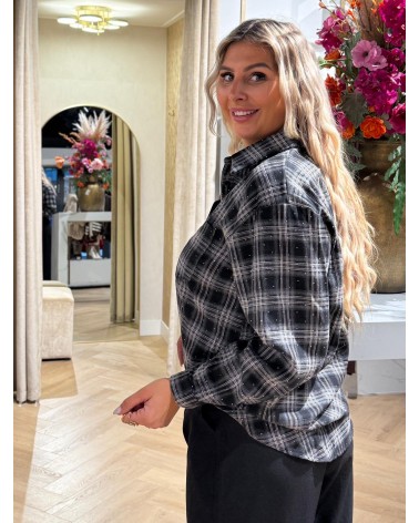Blouse Yentl Grijs Zwart