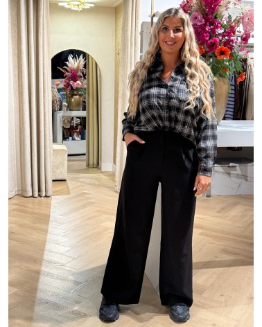 Blouse Yentl Grijs Zwart