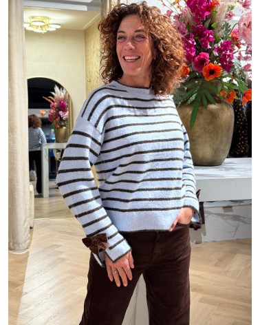 Trui Beau Blauw Bruin