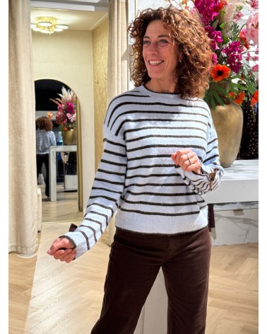 Trui Beau Blauw Bruin