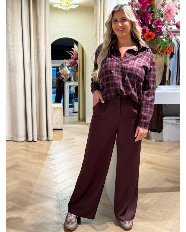 Blouse Gina Bordeaux Stras