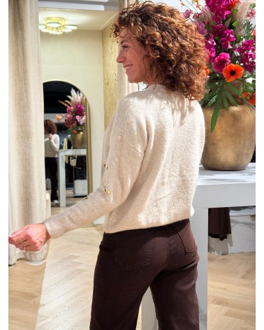 Trui Hart Beige