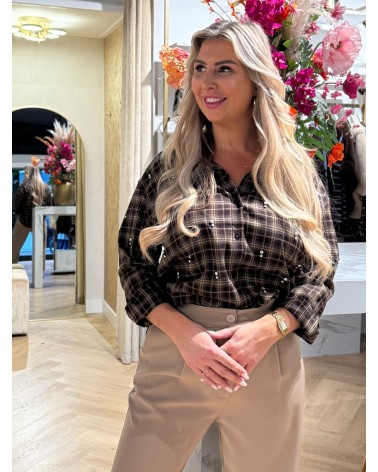 Blouse Gina Bruin Stras