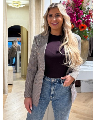 Blazer Silvi Ruit Stras