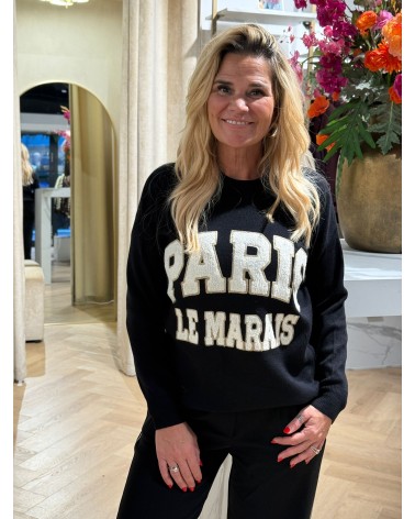 Trui Paris Zwart