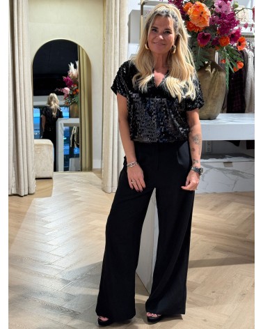 Pantalon Hazel Zwart