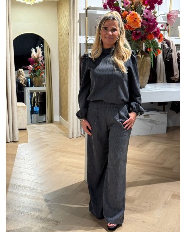 Pantalon Grijs Strass