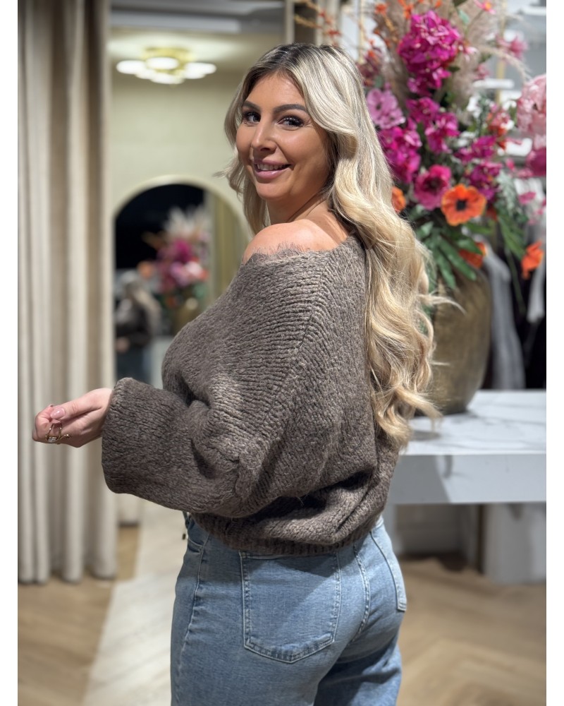Trui Lace Bruin